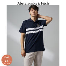 Abercrombie & Fitch 男装 美式复古刺绣徽章Logo翻领Polo 326002-1