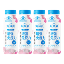 plus会员:蒙牛（MENGNIU）冠益乳小蓝瓶 健字号免疫力发酵乳 200g×4瓶＊4件
