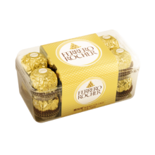 FERRERO ROCHER 费列罗 FERRERO 费列罗 榛果威化巧克力 16粒 200g 礼盒装