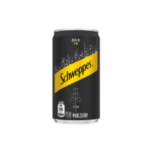 可口可乐（Coca-Cola）怡泉Schweppes无糖零卡/含糖苏打水汽水饮料整箱装 调酒 原味200ml*12罐【无糖】