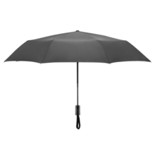 京东京造雨伞 防回弹雨伞自动折叠伞便携太阳伞遮阳男士晴雨两用 黑 23寸