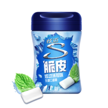 plus会员:炫迈（Stride）脆皮无糖颗粒口香糖 薄荷味40粒1瓶56g