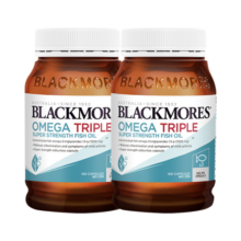 澳佳宝Blackmores3倍鱼油高纯度超浓缩Omega3金粹ultra深海鱼油含DHA EPA 澳佳宝3倍鱼油150粒2瓶 鱼油
