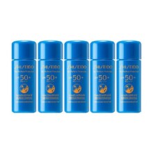Shiseido/资生堂新艳阳夏臻水动力蓝胖子防晒防护乳液7ml*5旅行装