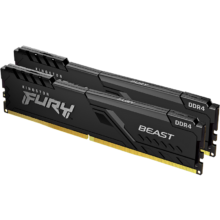 31日20点：金士顿 FURY 32GB(16G×2)套装 DDR4 3200 台式机内存条 Beast野兽系列 骇客神条