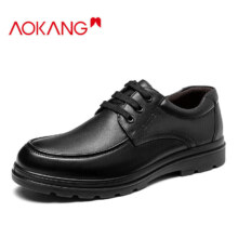 PLUS会员:奥康（Aokang）男鞋皮鞋 男系带舒适商务休闲鞋子