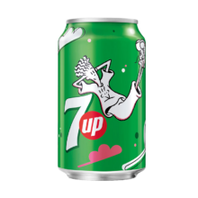 PLUS会员：pepsi百事可乐 七喜 7up 柠檬味 碳酸饮料 330ml*24听*2件