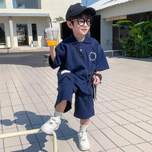 PAPIBEAR 啪吡熊 夏季潮流新款男童休闲套装