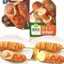 圃美多 芝士热狗棒3支+韩式热狗棒3支