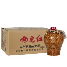 女兒红 精品五年 传统型半干 绍兴 黄酒 1.5L*6坛 整箱装