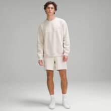 lululemon丨Steady State 男士圆领卫衣 透气 LM3ERYS 象牙色 L