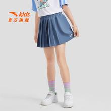 百亿补贴：ANTA 安踏 儿童梭织短裙2024年夏季新款女大童舒适透气户外休闲款半身裙