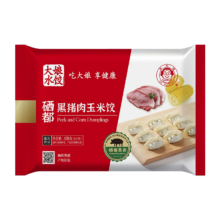 需首购、plus会员: 吴大娘 硒都黑猪肉玉米饺 24只 408g