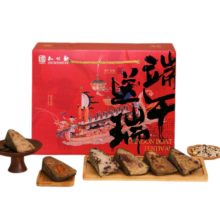 需弹券&PLUS会员: 知味观 中华老字号 粽子礼盒 1kg