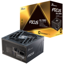 SEASONIC海韵FOCUS GX1000W电源 ATX3.0金牌全模 全日系电容 压纹线 原生12VHPWR PCIe5.0