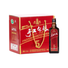 塔牌 手工冬酿五年 传统型半干 绍兴 黄酒 500ml*8瓶 整箱装