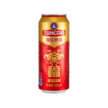 20点：TSINGTAO 青岛啤酒 福如东海10度大罐箱装 500mL 12罐*3件+赠福喜500ml4瓶