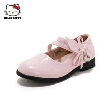 Hello Kitty HelloKitty童鞋小女孩公主鞋春秋新款女童单鞋洋气小学生黑色皮鞋