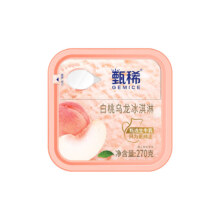 PLUS会员，需首购：伊利 甄稀白桃乌龙口味生牛乳冰淇淋 270克/杯*1杯*8件