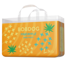 巴布豆新菠萝拉拉裤小内裤婴儿尿不湿一体裤亲肤柔软超薄透气男女宝通用 新菠萝拉拉裤L36