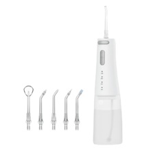 百亿补贴：京东京造 冲牙器便携式 洗牙器洁牙器水牙线预防牙结石牙齿清洁器便携冲牙器【内配6喷嘴】男士生日礼物女