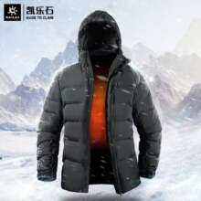 凯乐石 户外加厚羽绒服男秋冬新款防风保暖中长运动800蓬鹅绒抗寒-30℃ 男黑（征途） L