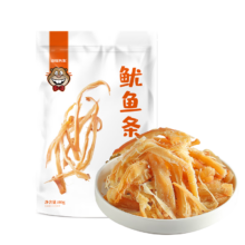 PLUS会员：海狸先生 鲜烤手撕炭烤鱿鱼丝 80g*2袋