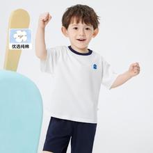 巴拉巴拉 儿童T恤男童短袖女童宝宝上衣夏透气