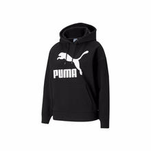 PUMA 彪马 女子 生活系列 Classics Logo Hoodie 针织卫衣 531383 01 黑色 亚洲码 S 155/80A