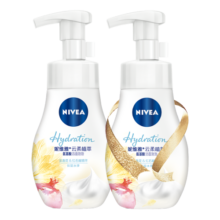 妮维雅（NIVEA）氨基酸洗面奶泡沫温和不紧绷云柔植萃保湿水弹洁面泡180ml双支装