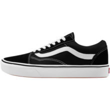 VANS范斯官方 升级款ComfyCush Old Skool舒舒服服缓震经典运动鞋 黑色 41