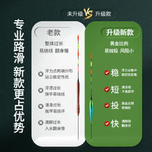 川泽 滑漂浮漂鲢鳙变色夜光漂矶钓远投大物鱼漂加粗醒目路滑电子漂