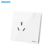 PHILIPS 飞利浦 昕绎系列 象牙白 照明开关 照明插座 错位斜五孔插座 10A