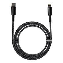 BASEUS 倍思 Type-C转Lightning 20W 数据线 尼龙编织 1m 黑色