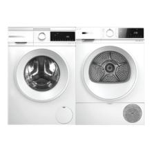 618预售：BOSCH 博世  重磅新品 10KG洗烘套装降噪夜间洗  果然白 ZA1W+0A2W