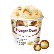 京东百亿补贴:哈根达斯（Haagen-Dazs）夏威夷果仁口味大桶冰淇淋473ml 家庭装