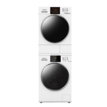 预售、PLUS会员：Panasonic 松下 洗烘套装 白月光3.0智享版 10kg滚筒洗衣机+热泵烘干机 810F+F1ER2