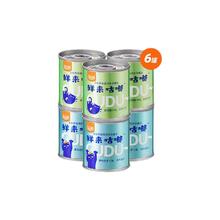 京东PLUS：WOWO 喔喔 猫零食罐头 浓汤补水罐 混合口味 85g*6罐