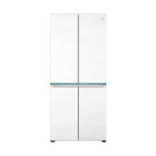再降价、618预售、PLUS会员：Haier 海尔 白巧 475L 全空间保鲜十字开门电冰箱一级能效 BCD-475WGHTD1BGZU1