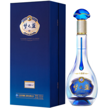 洋河梦之蓝水晶版 蓝色经典绵柔浓香白酒 40.8%vol 550mL 1瓶