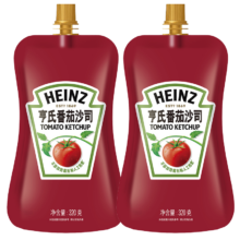 PLUS会员：亨氏 Heinz  番茄酱 袋装番茄沙司  320g*2袋