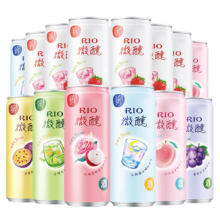 再降价、plus会员:锐澳（RIO）鸡尾酒 微醺小美好 330ml*14罐+赠苏打水 300ml＊6罐