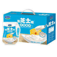 JUNLEBAO 君乐宝 涨芝士啦 芝士口味 180g*12袋 低温生鲜酸奶 奶酪风味酸牛奶