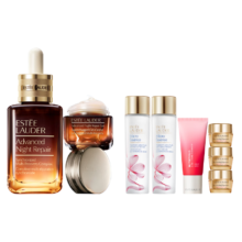 plus会员：雅诗兰黛眼面两件礼盒(棕瓶精华50ml+棕瓶眼霜15ml)化妆品护肤品生日礼物
