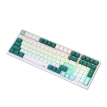 RKRK98Pro三模机械键盘客制化键盘QMK/VIA改键全键热插拔100键RGB98配列全键无冲水绿版茶轴