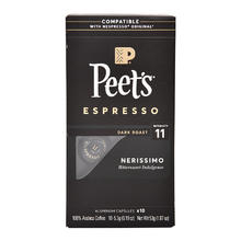 88VIP会员：Peet's COFFEE 皮爷咖啡 Peets皮爷法国原装进口胶囊咖啡nespresso浓黑布蕾11号5.3g*10颗