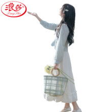 浪莎 木耳边蛋糕裙 蓬蓬半身裙