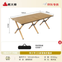 PLus会员立减:燃大师户外桌椅折叠桌子蛋卷桌便携套装特大号桌子
