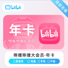 哔哩哔哩大会员年卡 bilibili大会员