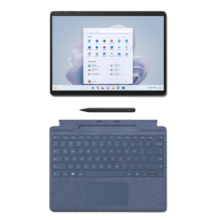 微软Surface Pro 9 石墨灰+宝石蓝带触控笔键盘盖i5 16G+256G二合一平板电脑 13英寸120Hz触控屏轻薄本